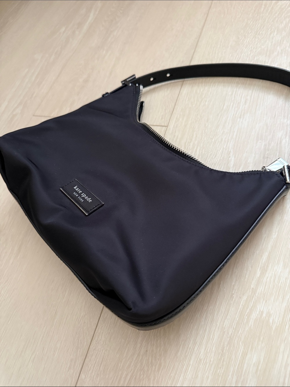 kate spade Black Nylon Crescent Shoulder Bag - Picture 9 of 13